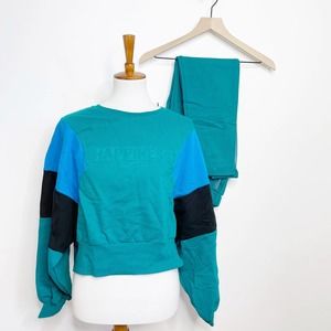 Happiness Brand Athleisure Teal Lounge Set